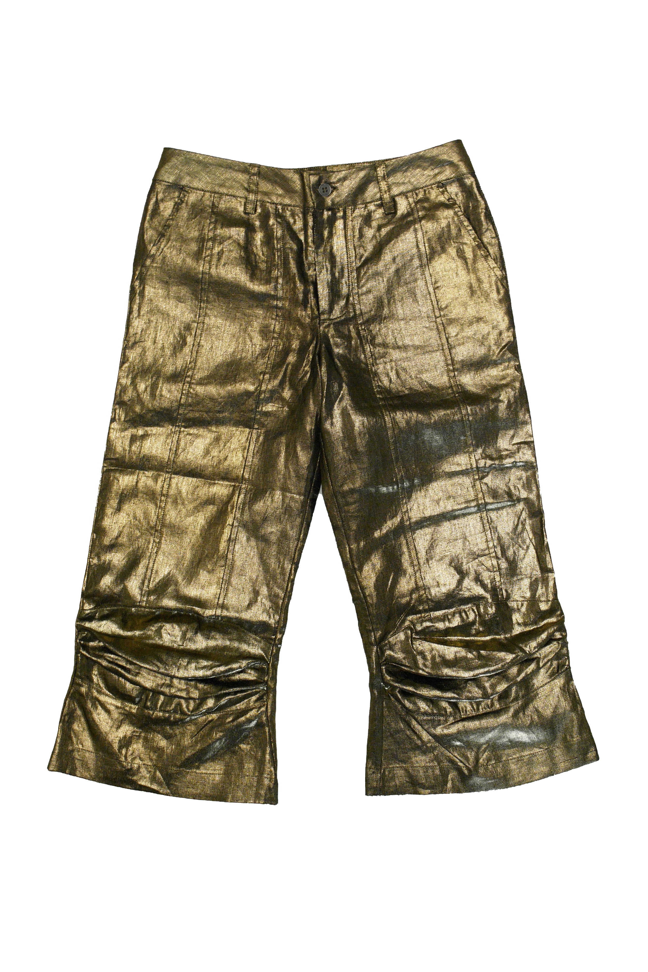 Capris Trousers / Gold Linen [LAST ONE] - Image 3