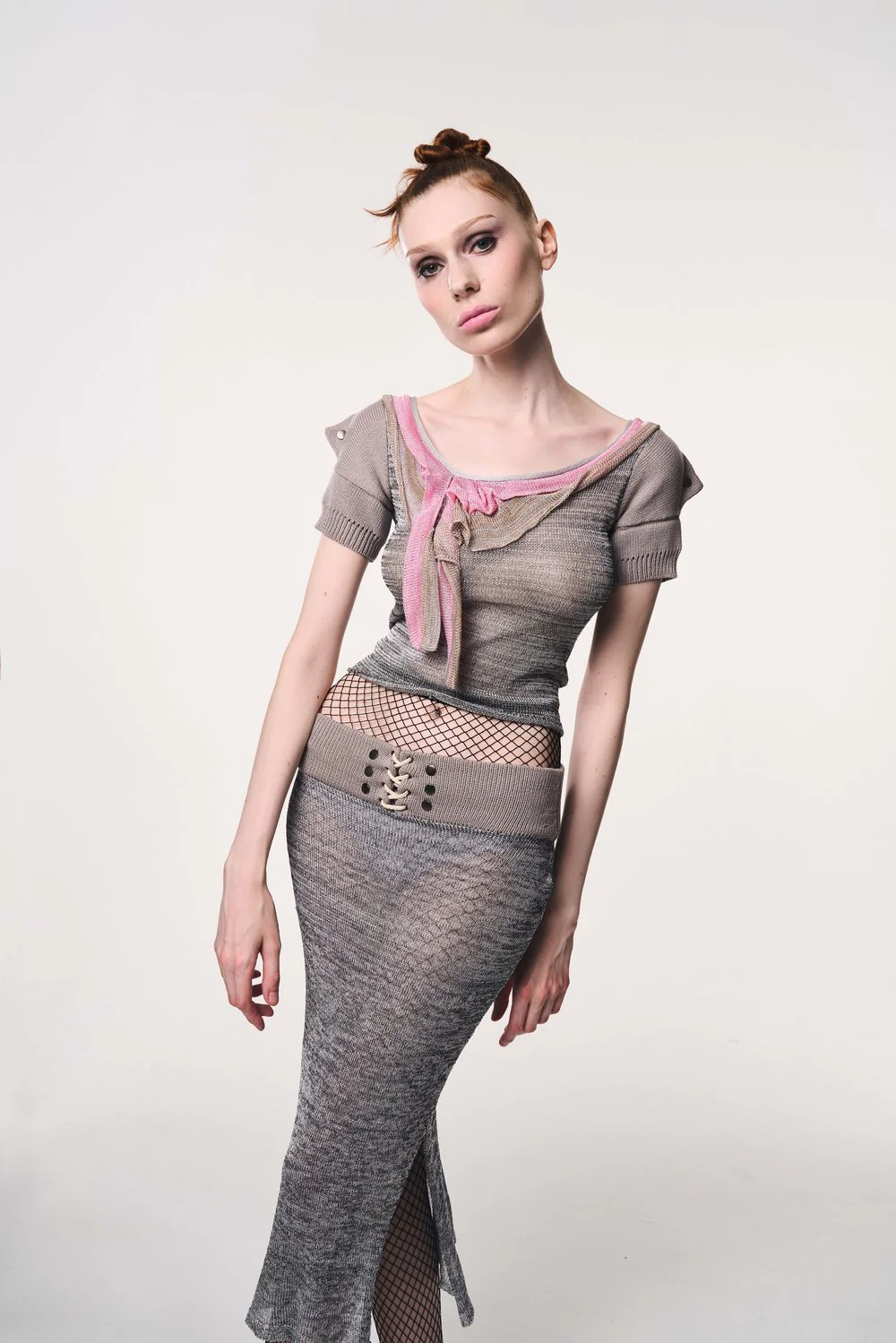 Corset Maxi Skirt / Grey or Black [LAST ONE] - Image 7