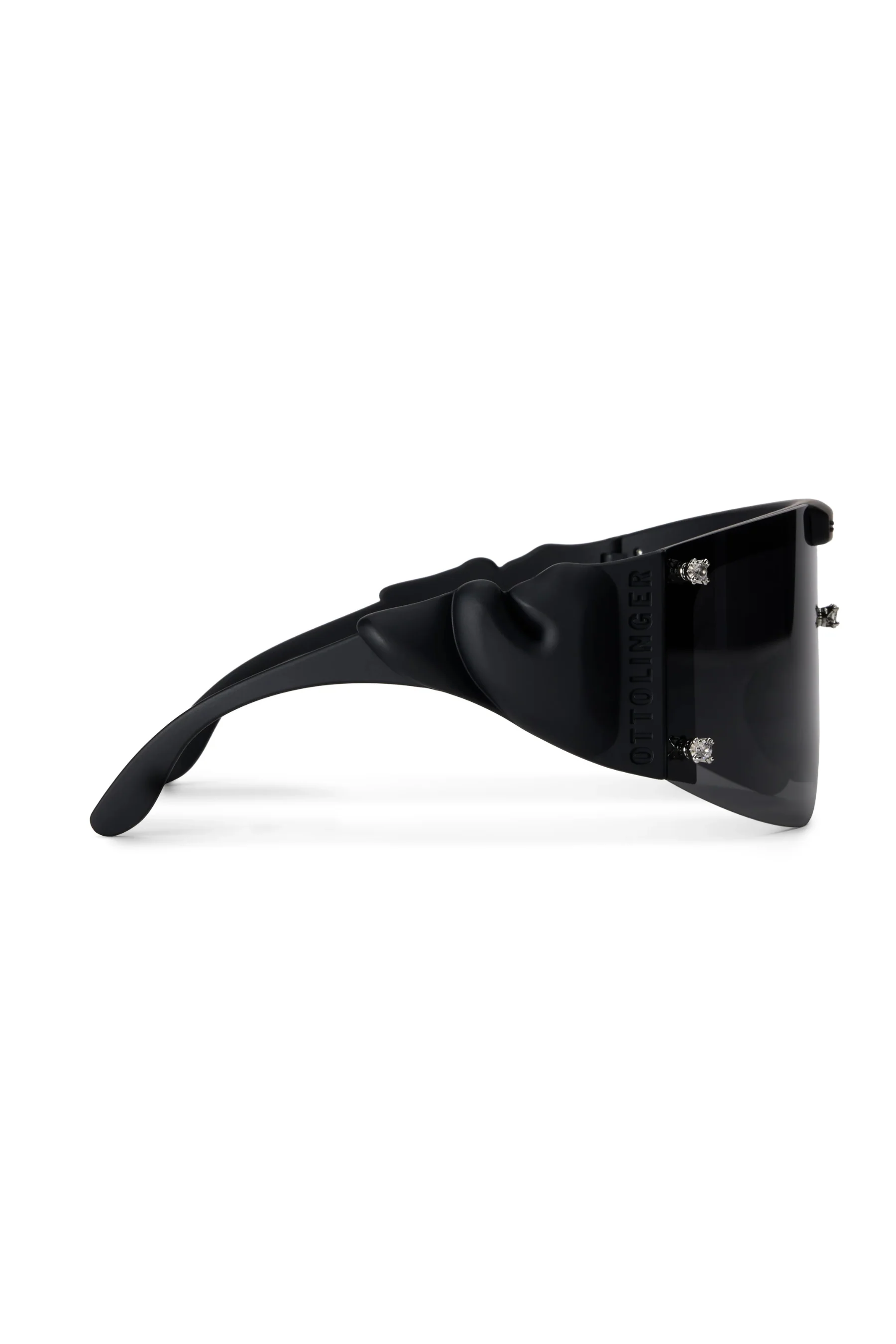Gem Stud Knotted Sunglasses / Black - Image 4