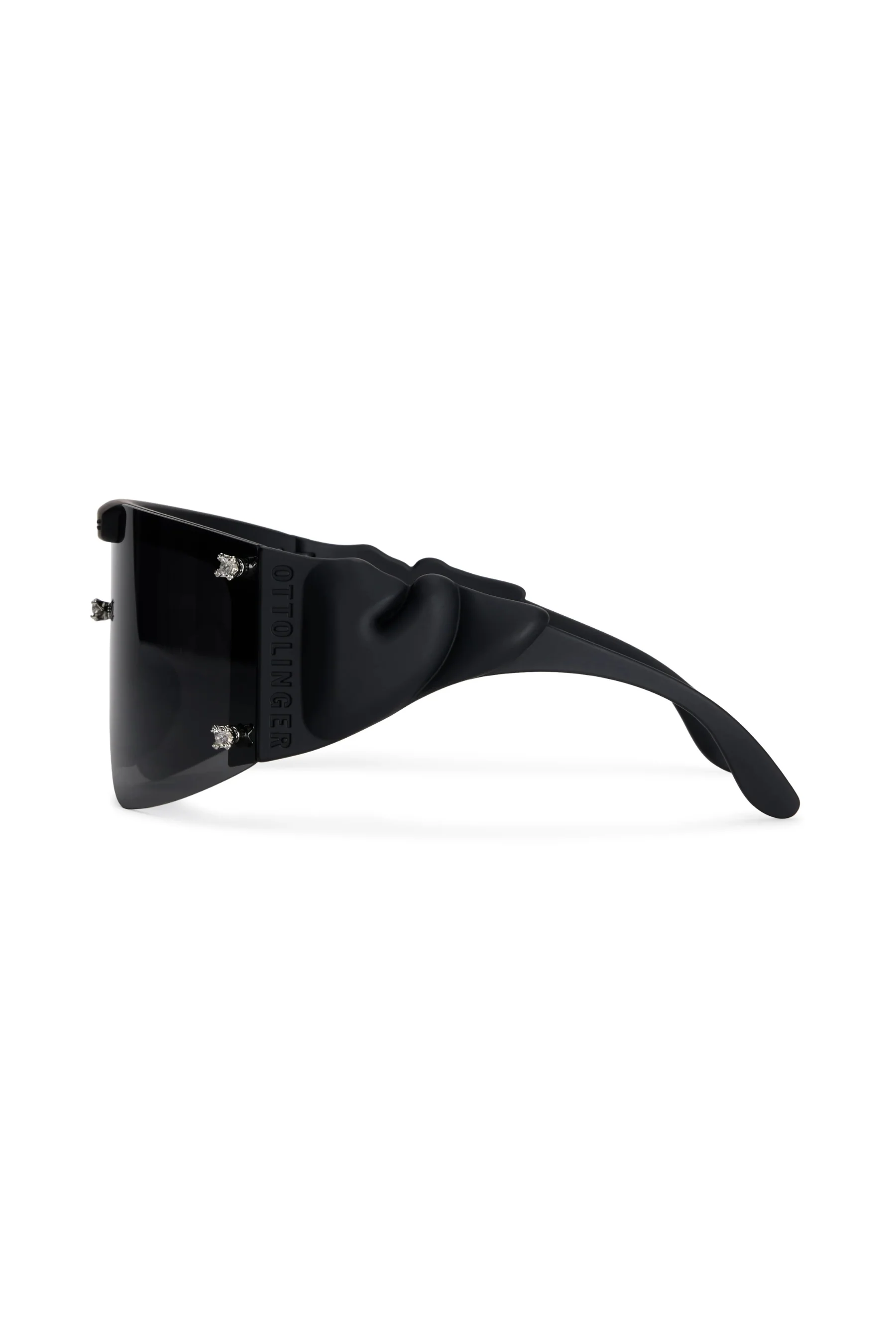 Gem Stud Knotted Sunglasses / Black - Image 5