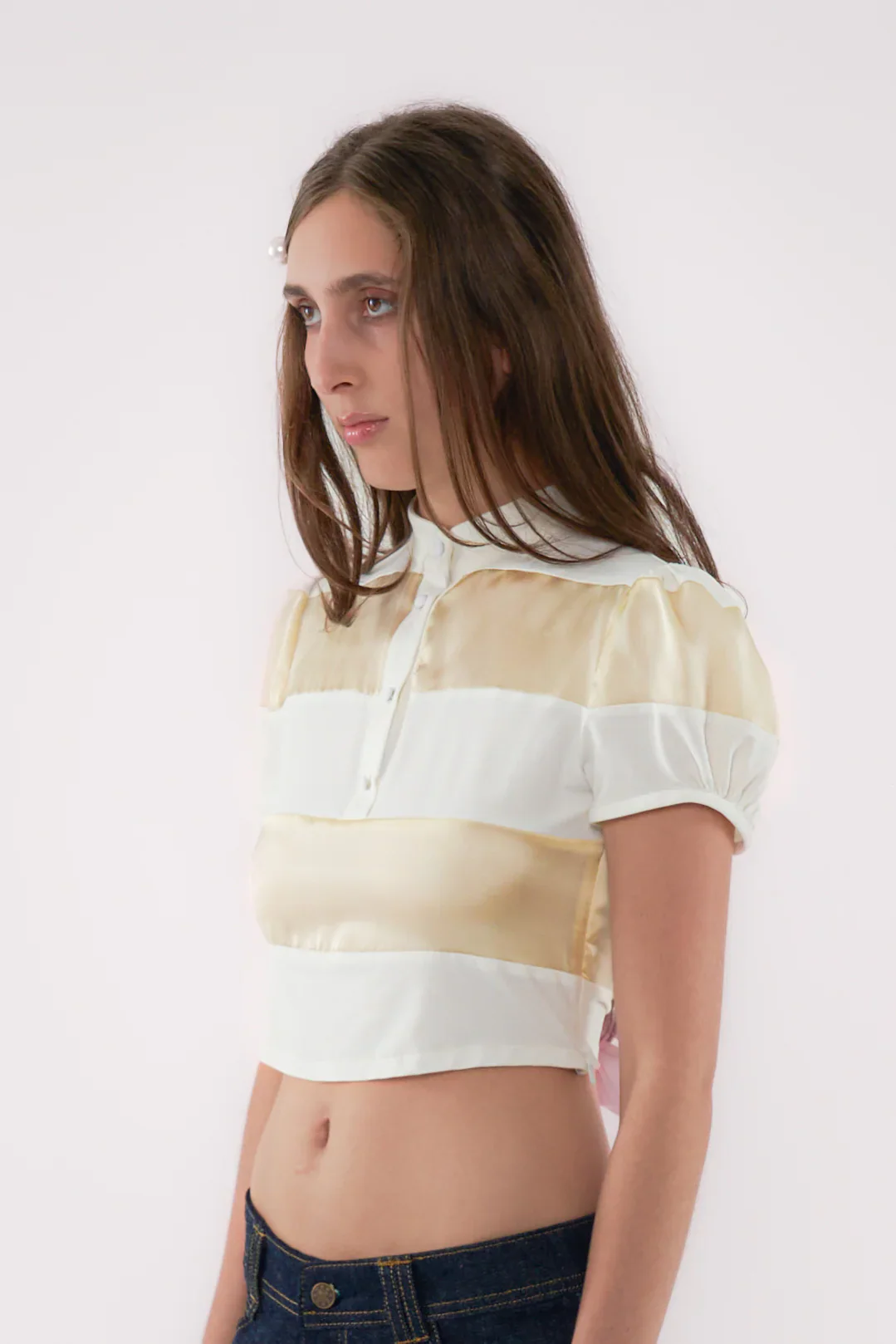 Margaret Polo Top / White - Image 3