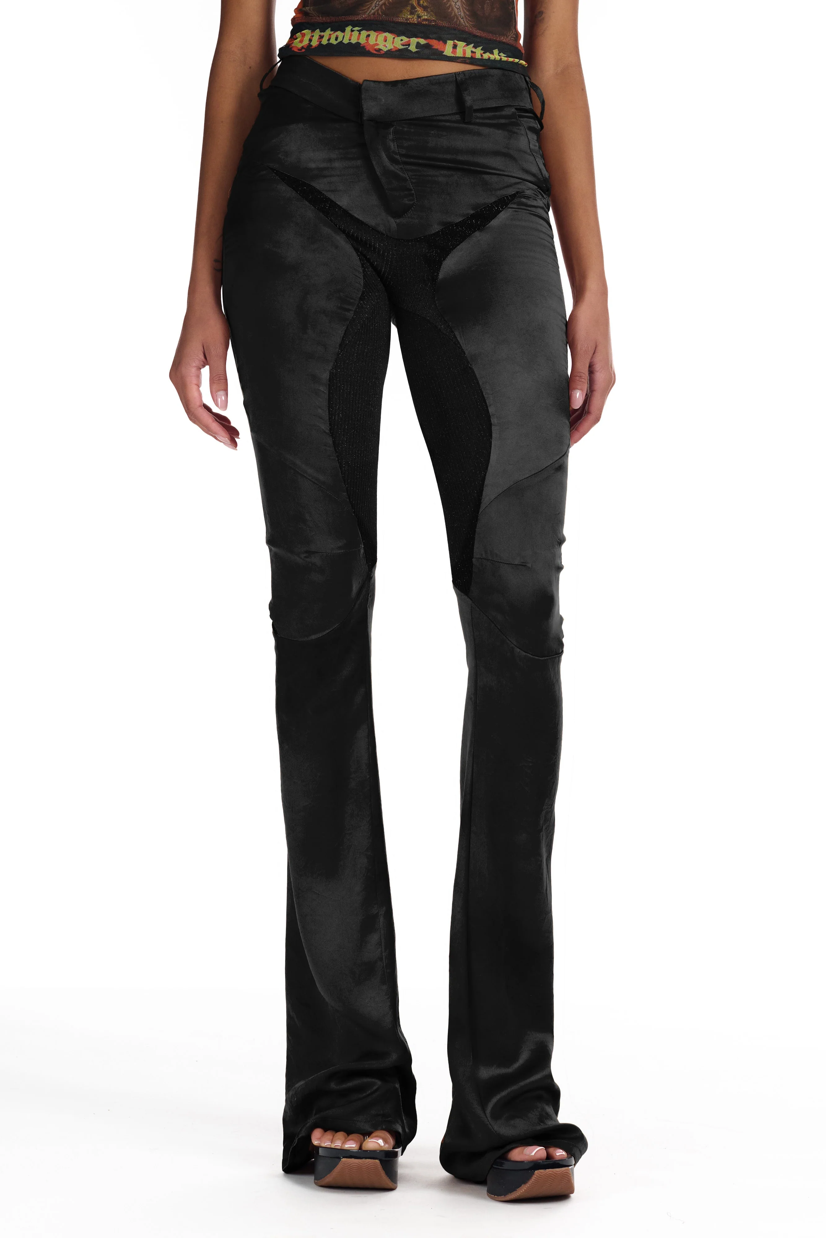 Multiline Satin Pants [LAST ONE]