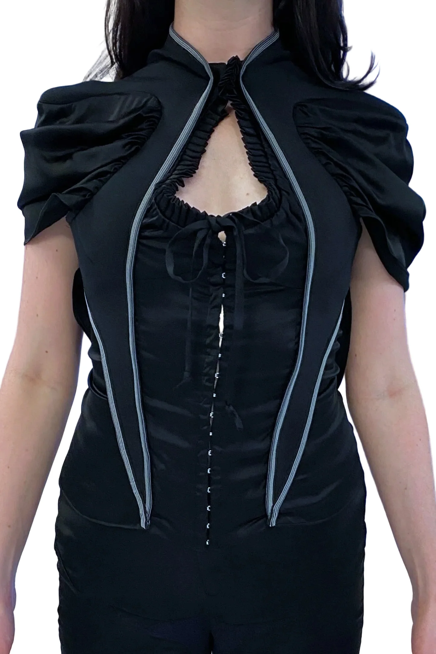 Open Heart Top / Black - Image 3