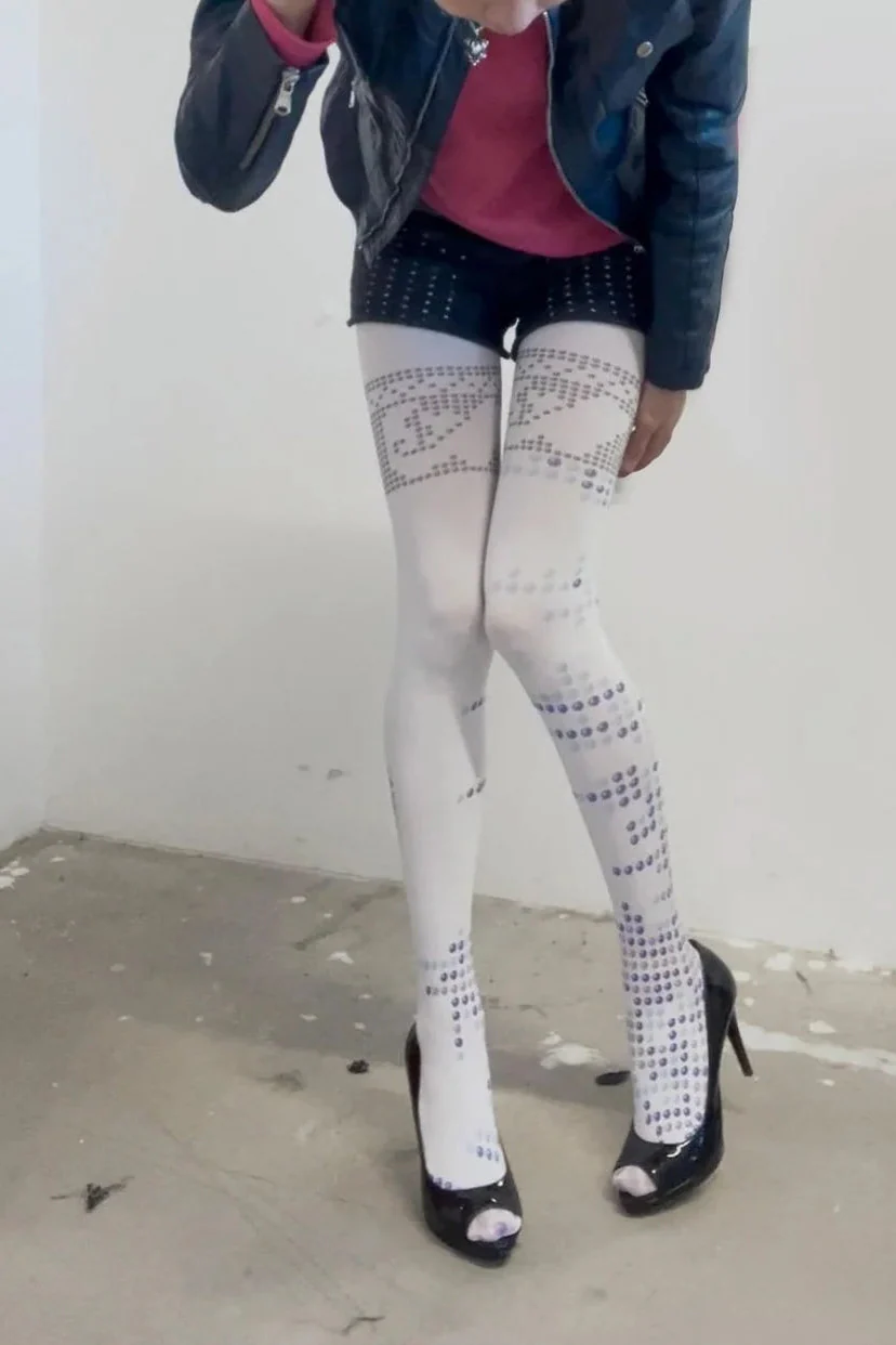 Pixel Lace Tights