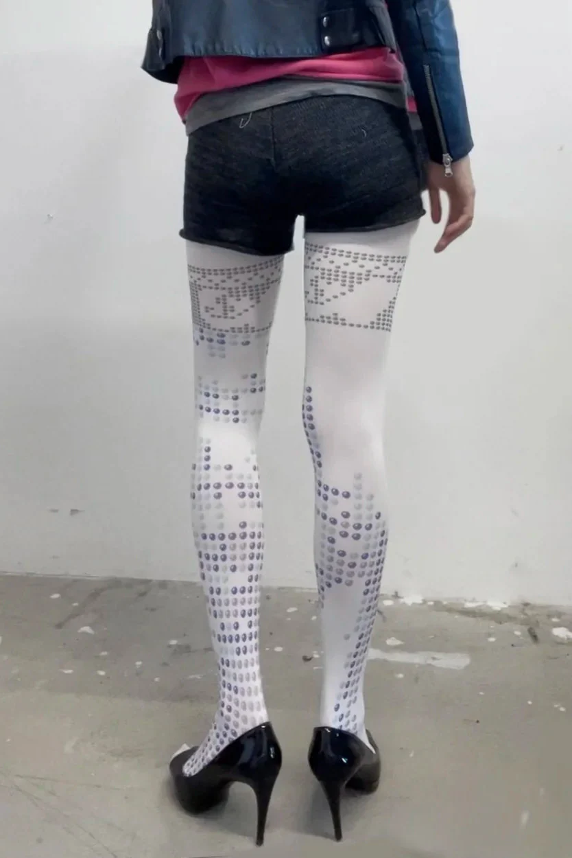 Pixel Lace Tights - Image 2