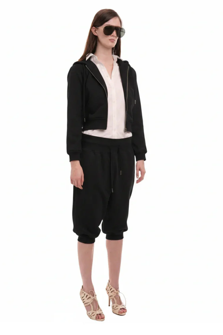 Sweats Set Hoodie / Worn Black - Image 2