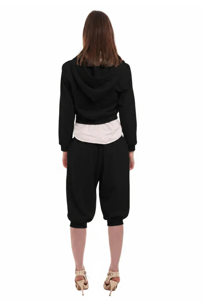 Sweats Set Hoodie / Worn Black - Image 3
